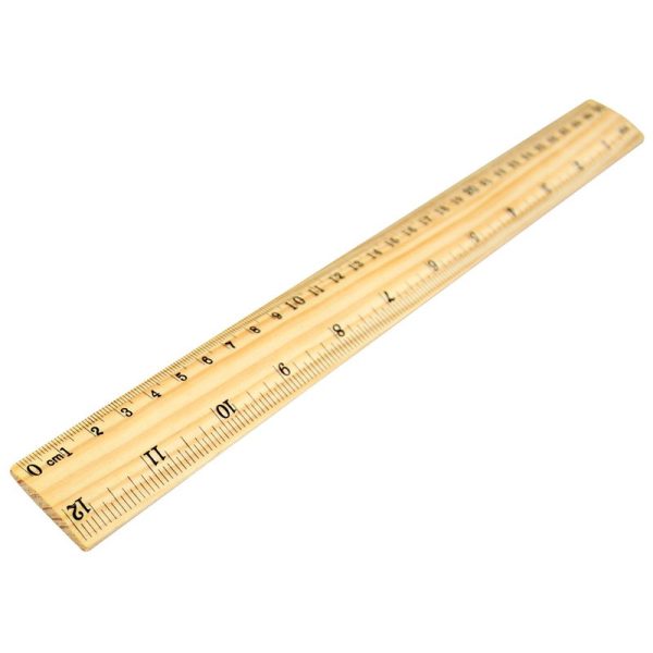 REGLA 30CM MADERA BACO