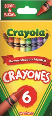 CRAYON CRAYOLA ESTANDAR CON 6