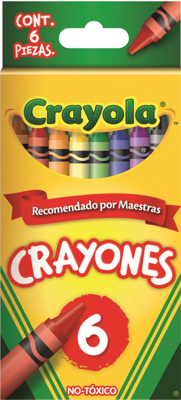 CRAYON CRAYOLA ESTANDAR CON 6